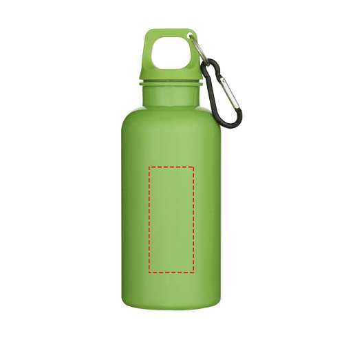 Oregon 400 ml effen waterfles van RCS gecertificeerd gerecycled plastic met karabijnhaak 