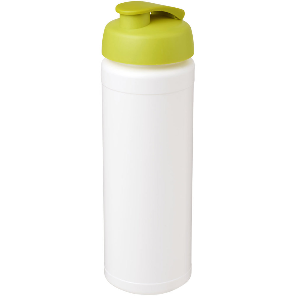 Baseline® Plus grip 750 ml sportfles met flipcapdeksel - kopen of bedrukken - Wit, Lime