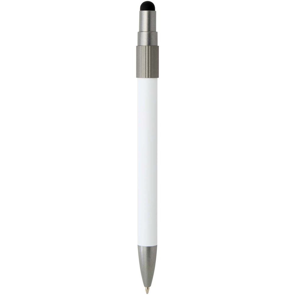 Rill RCS gerecycleerde balpen met stylus en fidget spinner (blauwe inkt)