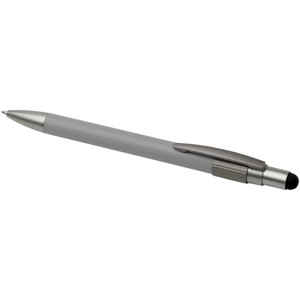 Rill RCS gerecycleerde balpen met stylus en fidget spinner (blauwe inkt)