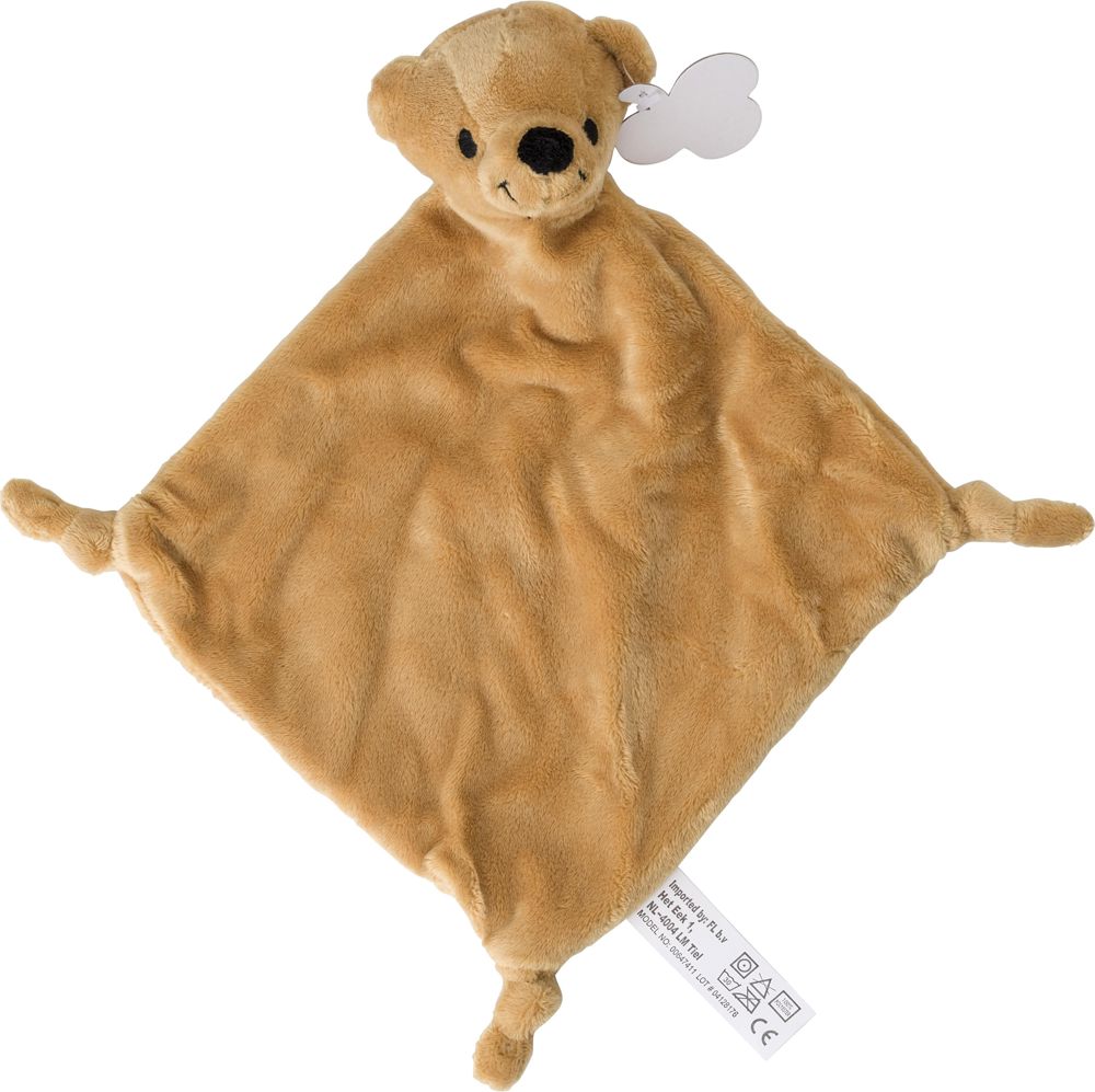 Pluche tutdoekje Ameila - met logo of onbedrukt bestellen - Bruin