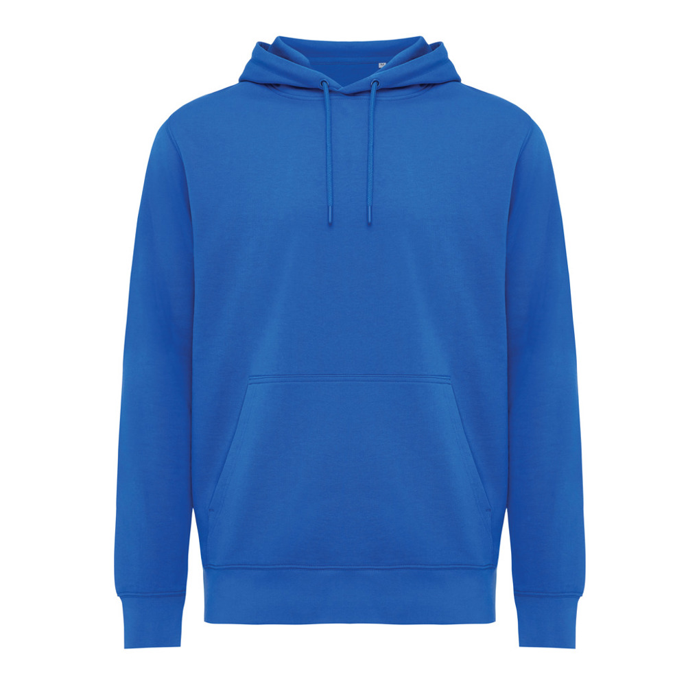 IQONIQ Rila lichtgewicht gerecycled katoen hoodie - bedrukt of onbedrukt verkrijgbaar - royal blue (± PMS 19-4050 TCX)