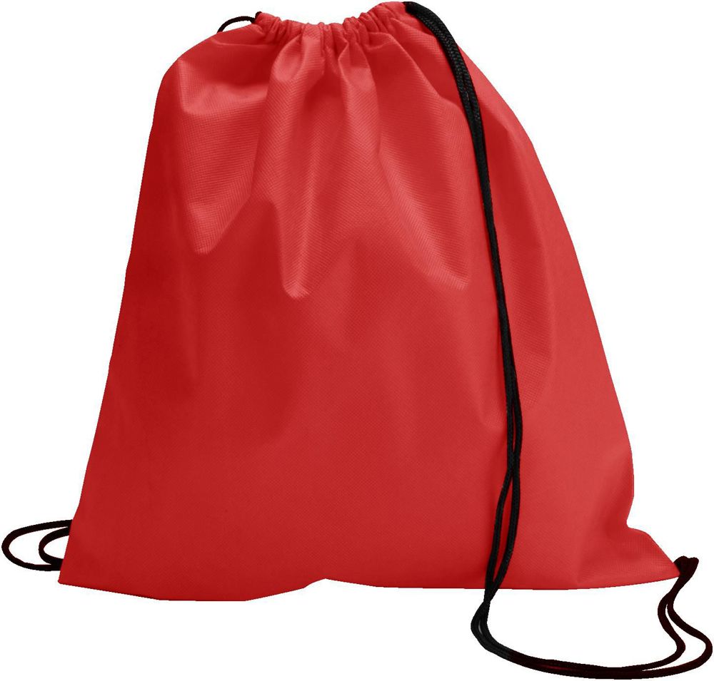 Non-woven (80 gr/m²) trekkoord rugzak Nico - bedrukt of onbedrukt verkrijgbaar - rood