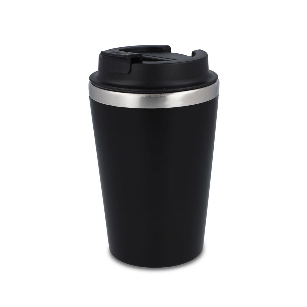 To go koffiebeker 350ml - bedrukt of onbedrukt verkrijgbaar - zwart