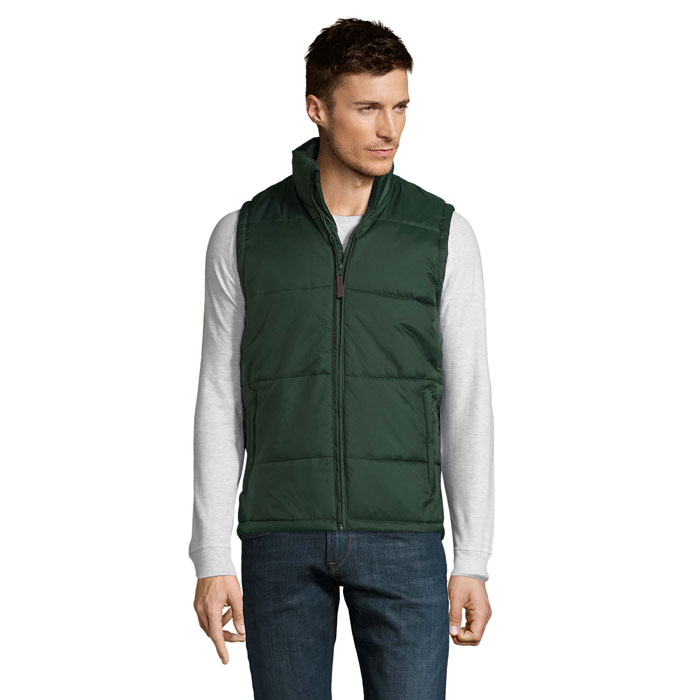 WARM - WARM Gewatteerde Bodywarmer - bedrukt of onbedrukt verkrijgbaar - Bosgroen