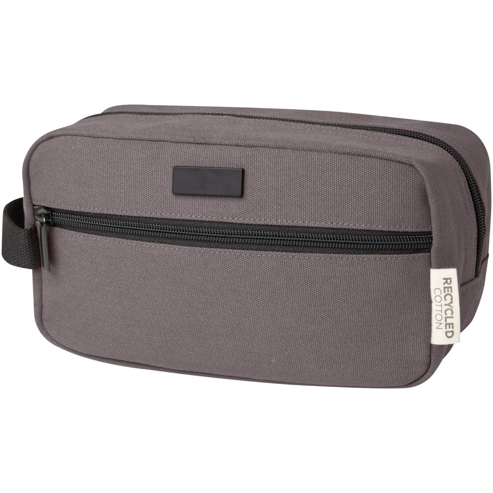 Joey GRS gerecycled canvas reisetui voor accessoires 3,5 l - voor bedrijven en relatiegeschenken - Grijs