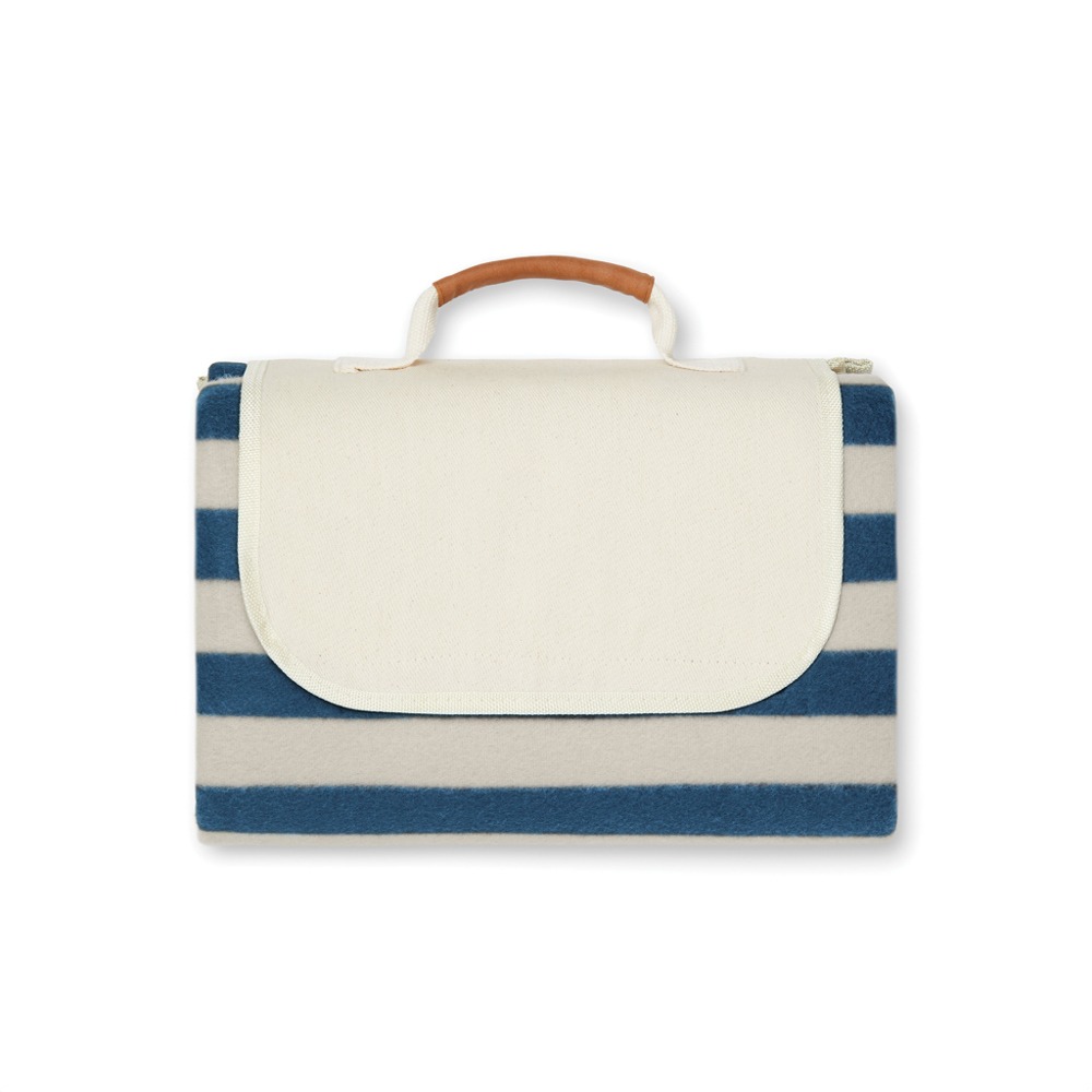 VINGA Alba GRS RPET picknickkleed M - met logo of onbedrukt bestellen - donkerblauw (± PMS 19-4324 TPG)