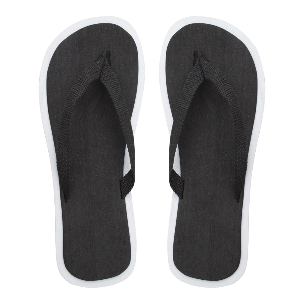 Malibu - strand slippers - met logo of onbedrukt bestellen - Zwart
