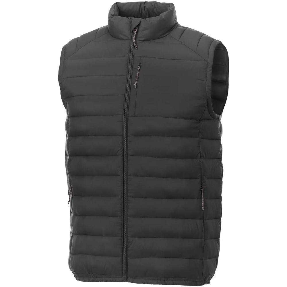 Pallas heren gerecycleerde geïsoleerde bodywarmer - met logo of onbedrukt bestellen - Stormgrijs