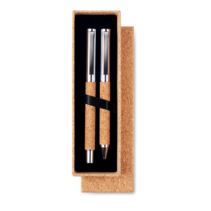 QUERCUS - Schrijfset in kurk giftbox