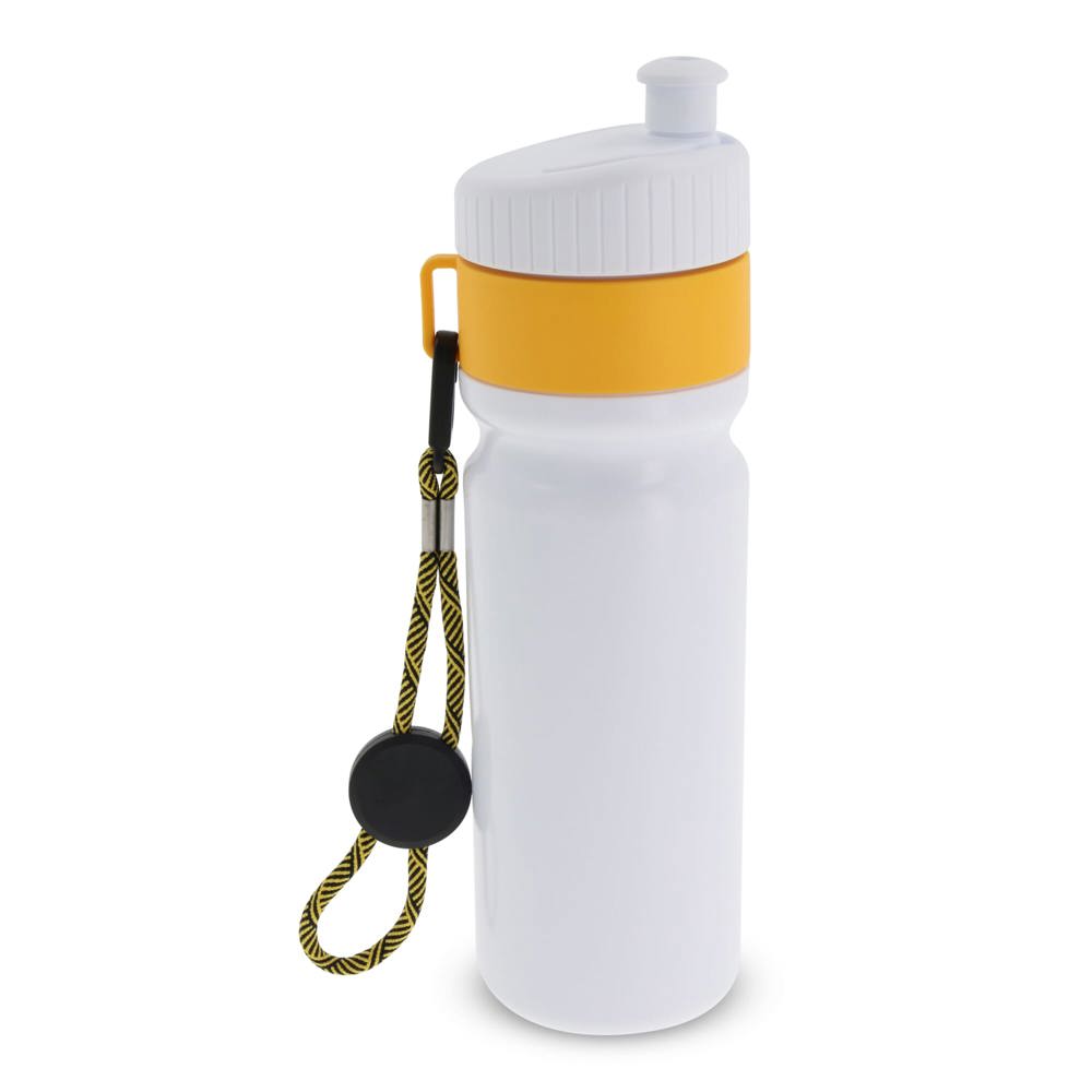 Sportbidon met rand en koord 750ml