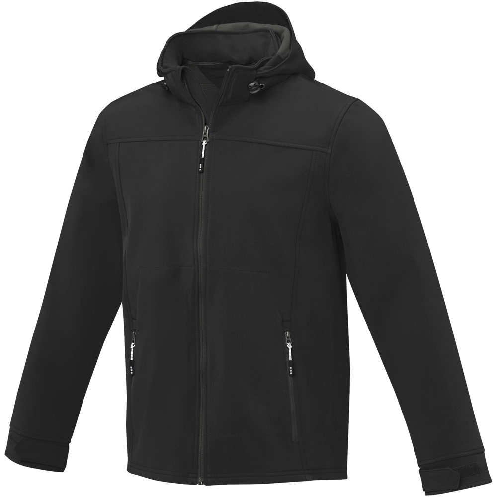 Langley softshell heren jas - voor bedrijven en relatiegeschenken - zwart