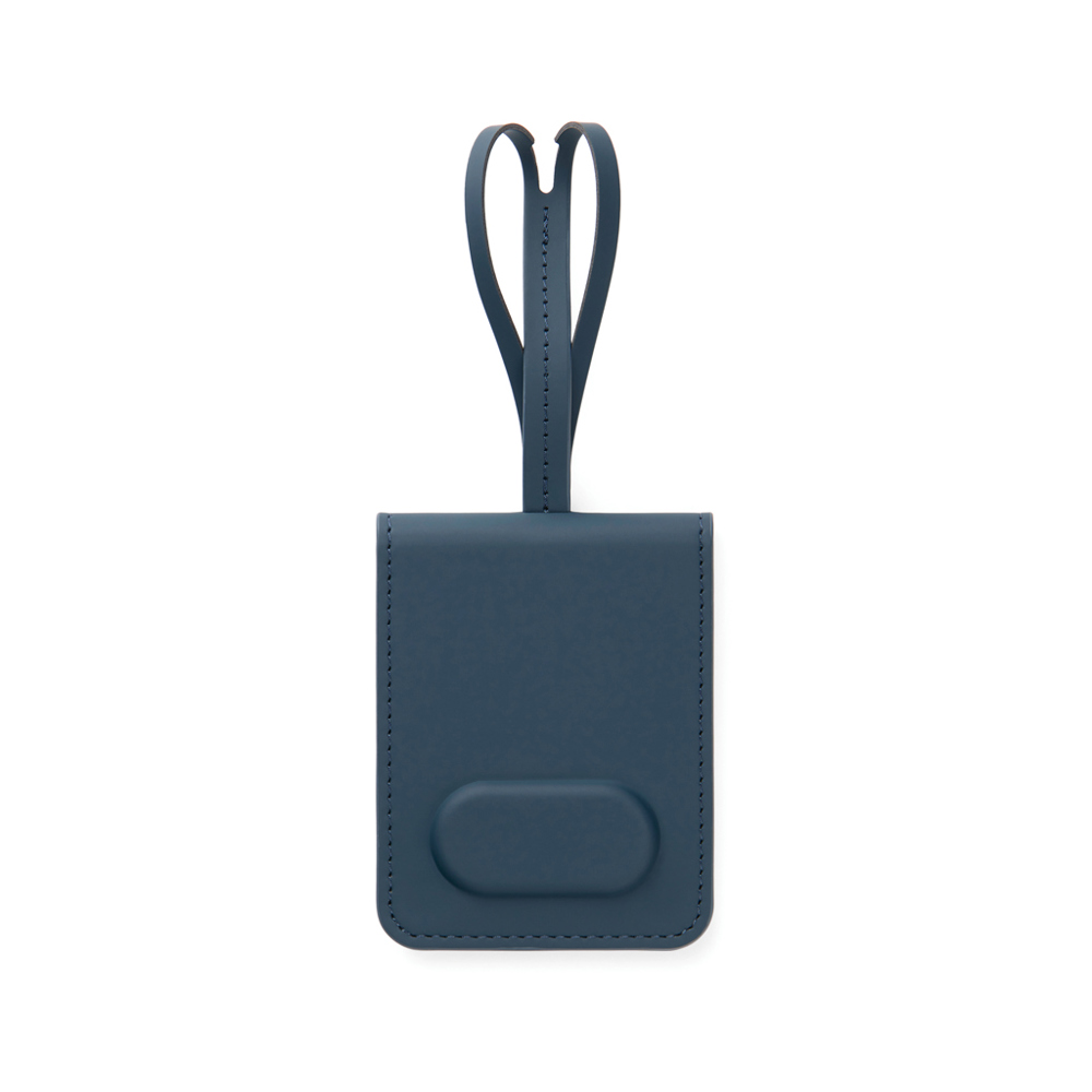 VINGA Baltimore RCS baggage label met dual finder - met logo of onbedrukt bestellen - blauw (± PMS 7545C)