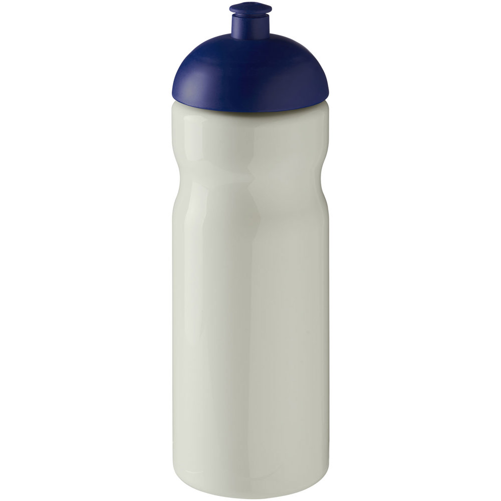 H2O Active® Eco Base 650 ml sportfles met koepeldeksel - met logo of onbedrukt bestellen - Ivoorwit, Blauw