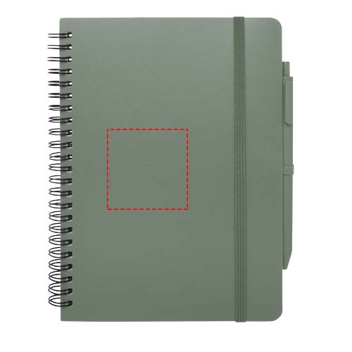 Thalaasa A5 ocean-bound hardcover notitieboek met balpen (zwarte inkt)