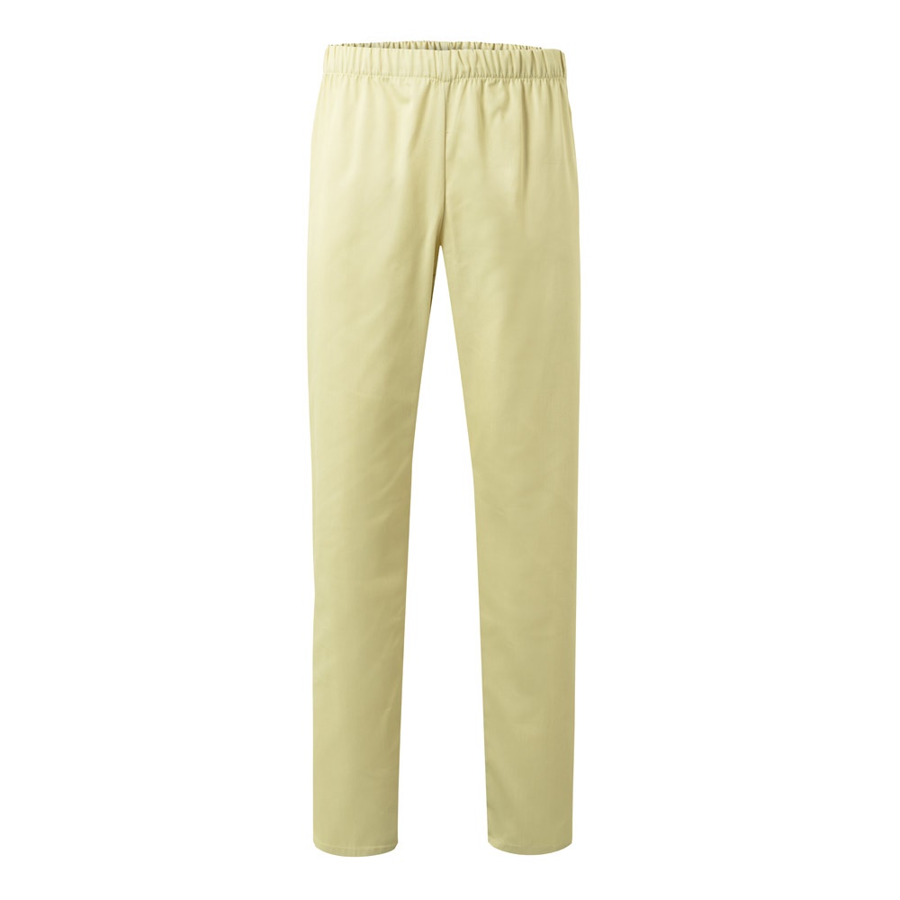 VL APHRODITE. Twill broek (190g/m²), van katoen (35%) en polyester (65%) - voor bedrijven en relatiegeschenken - Pastel geel