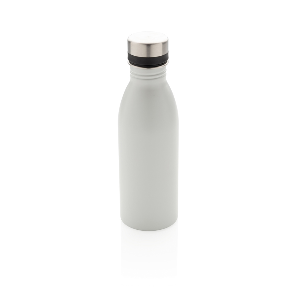 RCS gerecycled roestvrijstalen luxe waterfles - bedrukt of onbedrukt verkrijgbaar - wit (± PMS White)