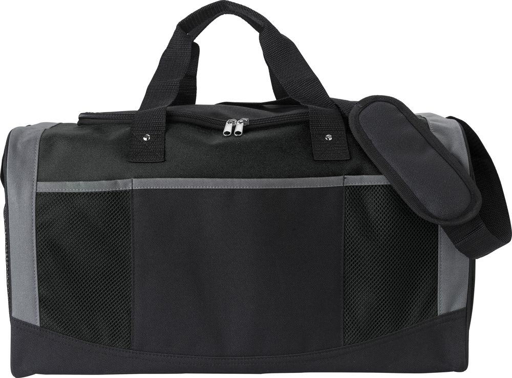 Polyester (600D) reistas Wyatt - voor bedrijven en relatiegeschenken - Zwart