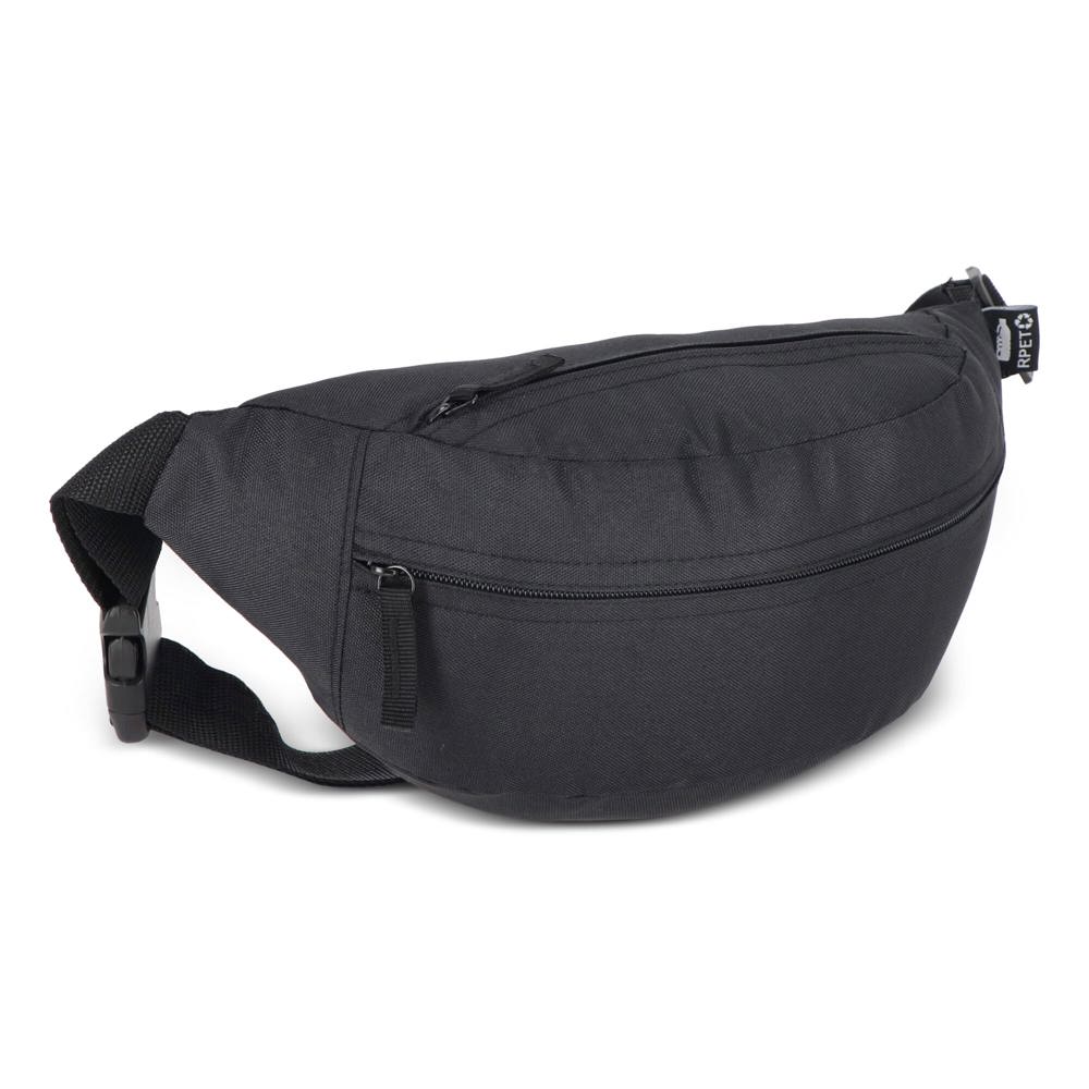 Crossbody tas R-PET 5L - kopen of bedrukken - Zwart