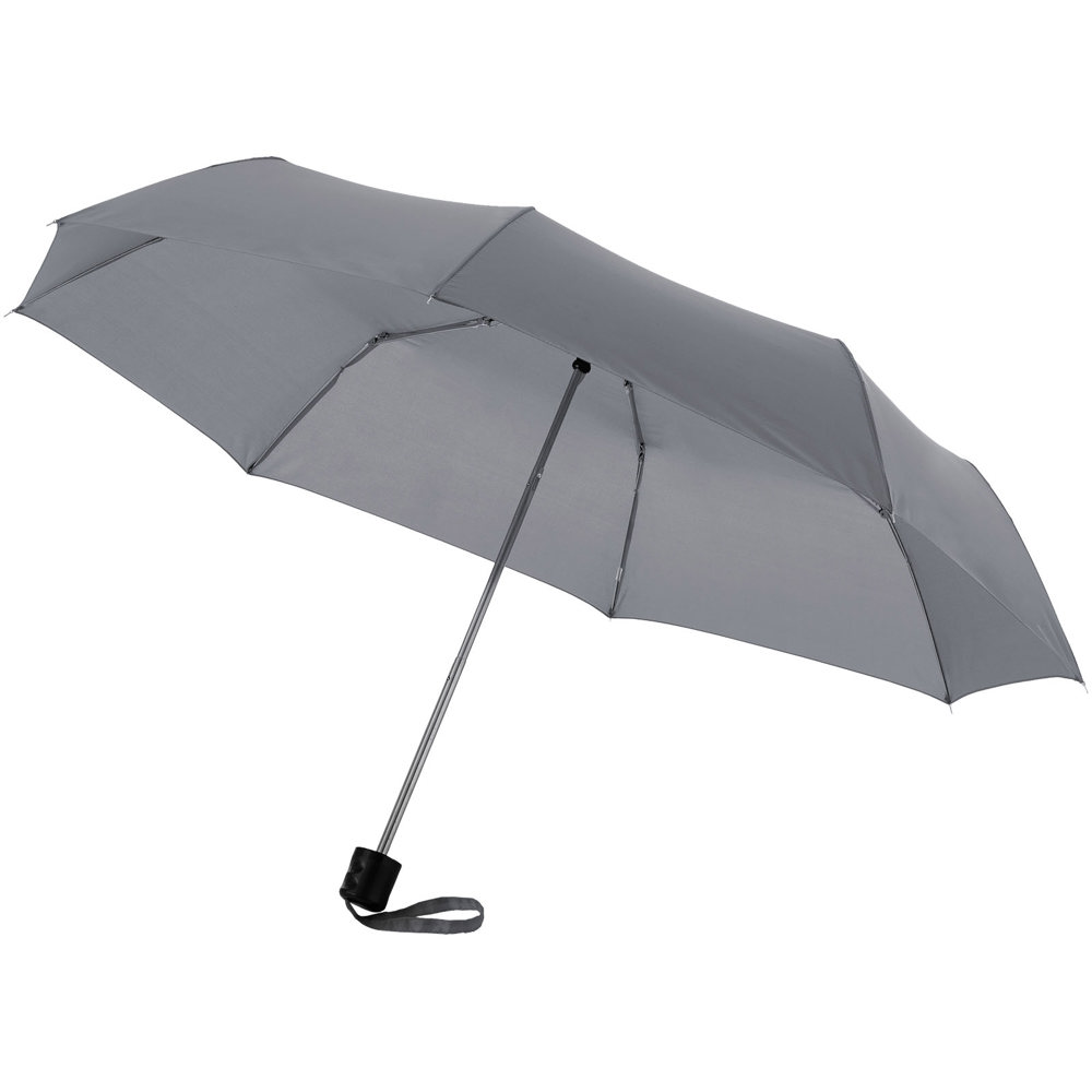 Ida 21.5'' opvouwbare paraplu - voor bedrijven en relatiegeschenken - Grijs