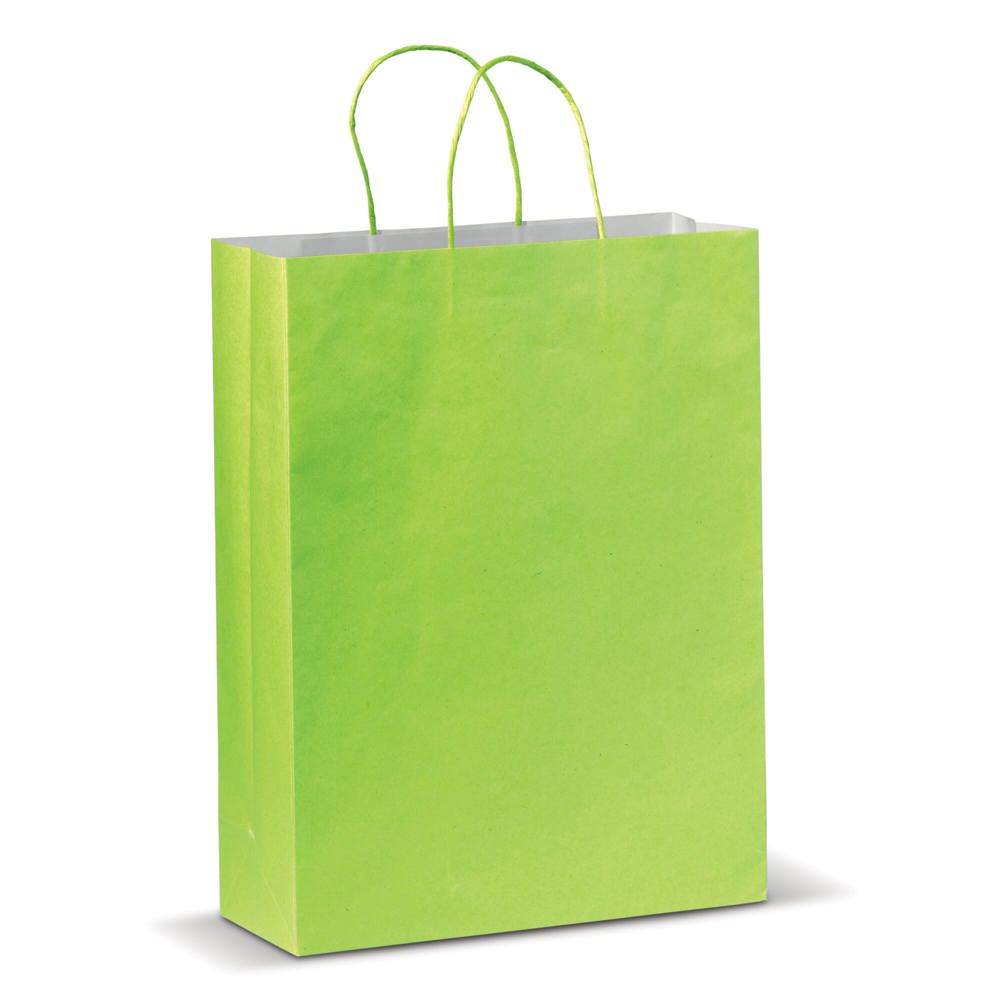 Draagtas papier groot 120g/m² - kopen of bedrukken - lichtgroen