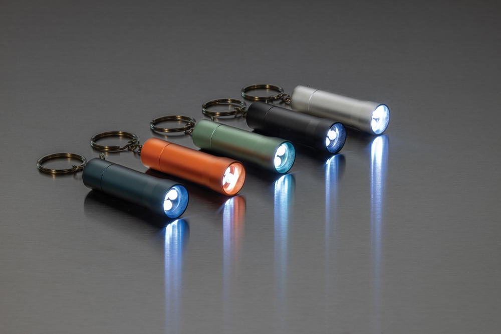 Flash RCS gerecycled aluminium sleutelhanger zaklamp