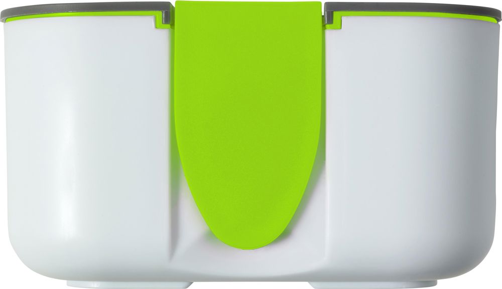 PP en siliconen lunchbox Veronica - met logo of onbedrukt bestellen - lime