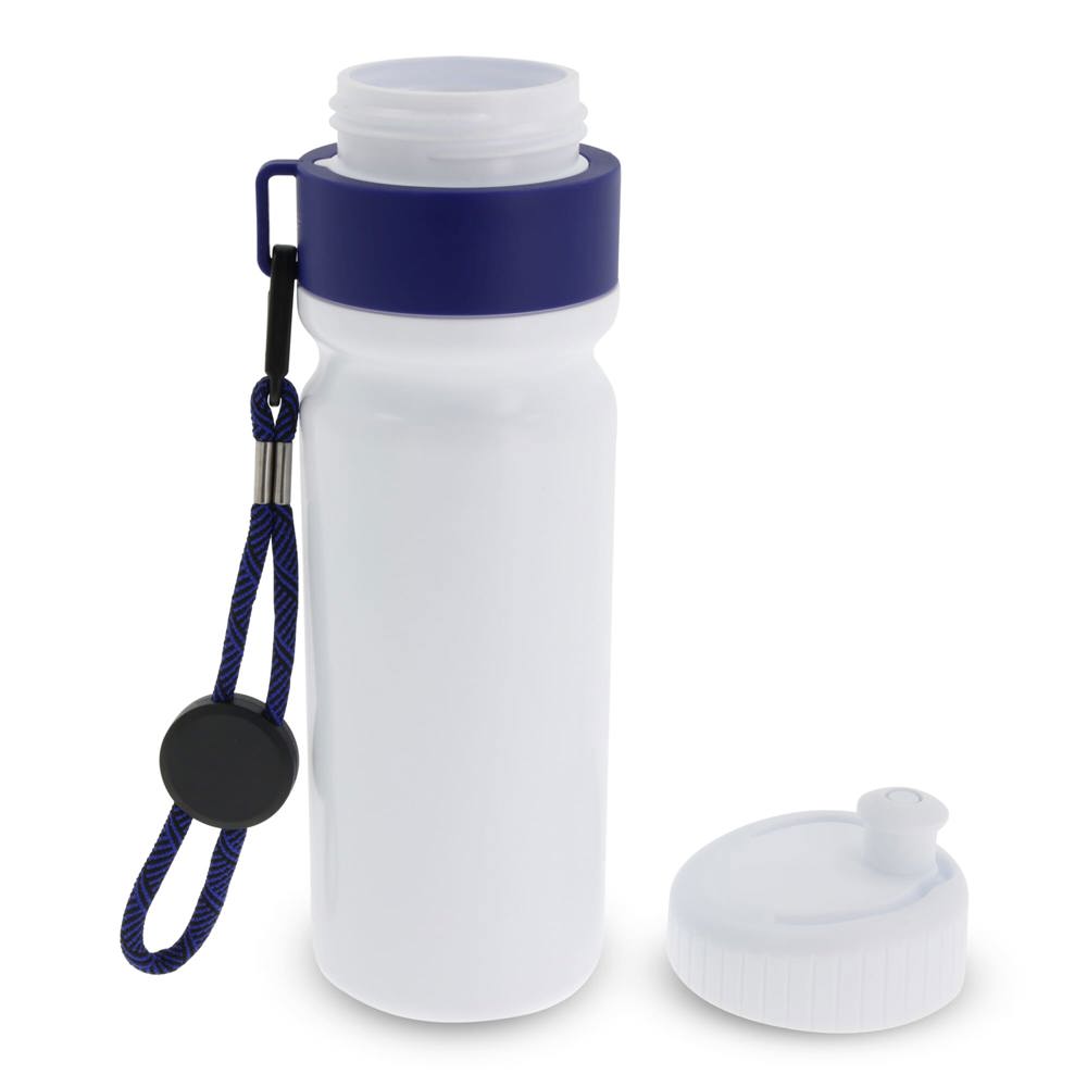 Sportbidon met rand en koord 750ml