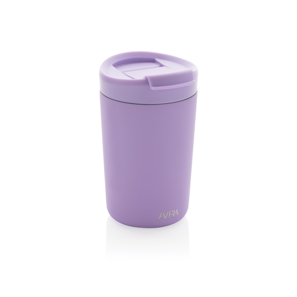 Avira Alya RCS gerecycled roestvrijstalen beker 300ML - voor bedrijven en relatiegeschenken - paars (± PMS 264C)