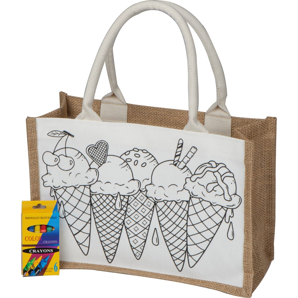 Jutetas om in te kleuren - voor bedrijven en relatiegeschenken