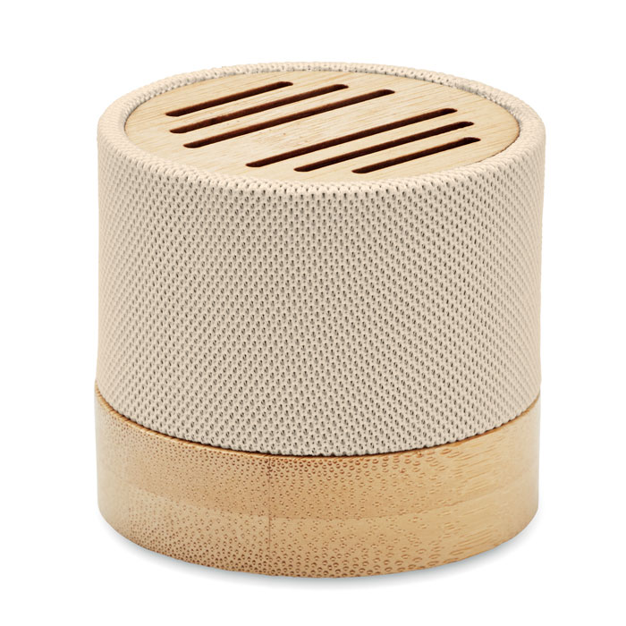 BOOL - Bamboe RPET luidspreker - met logo of onbedrukt bestellen - Beige