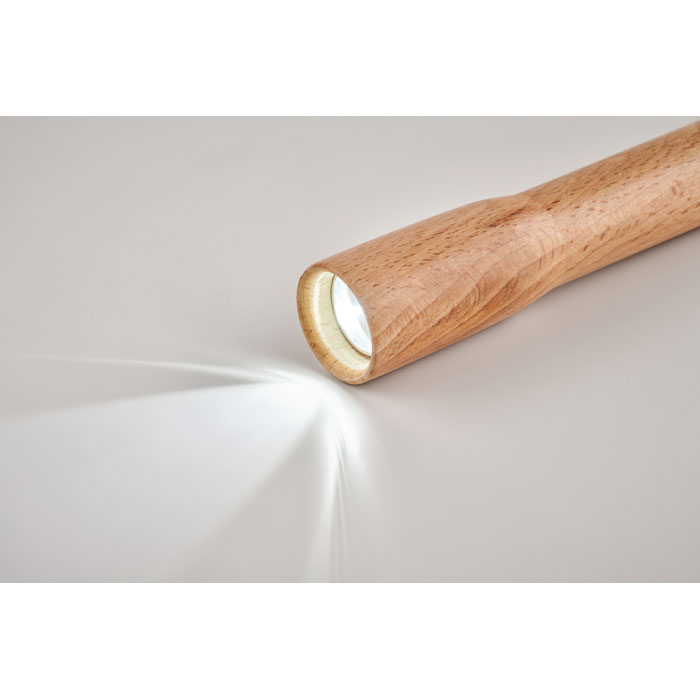 TELES - Houten zaklamp met COB-licht