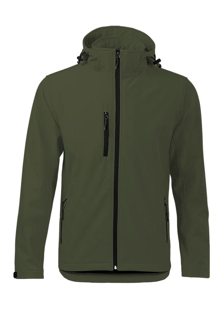 BS Storm softshell jas, 340 gr/m² - met logo of onbedrukt bestellen - Military (PMS 7771C)