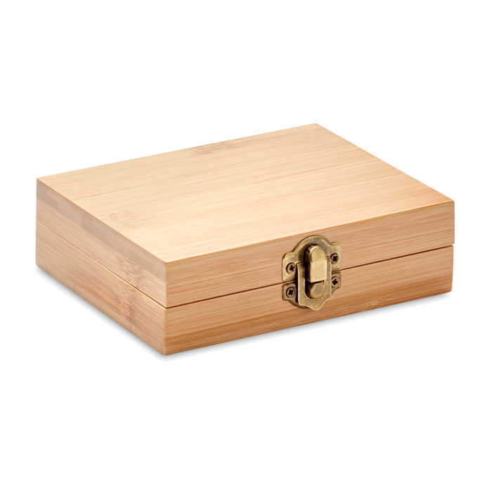 DUNDALK - Whiskey set in bamboe box