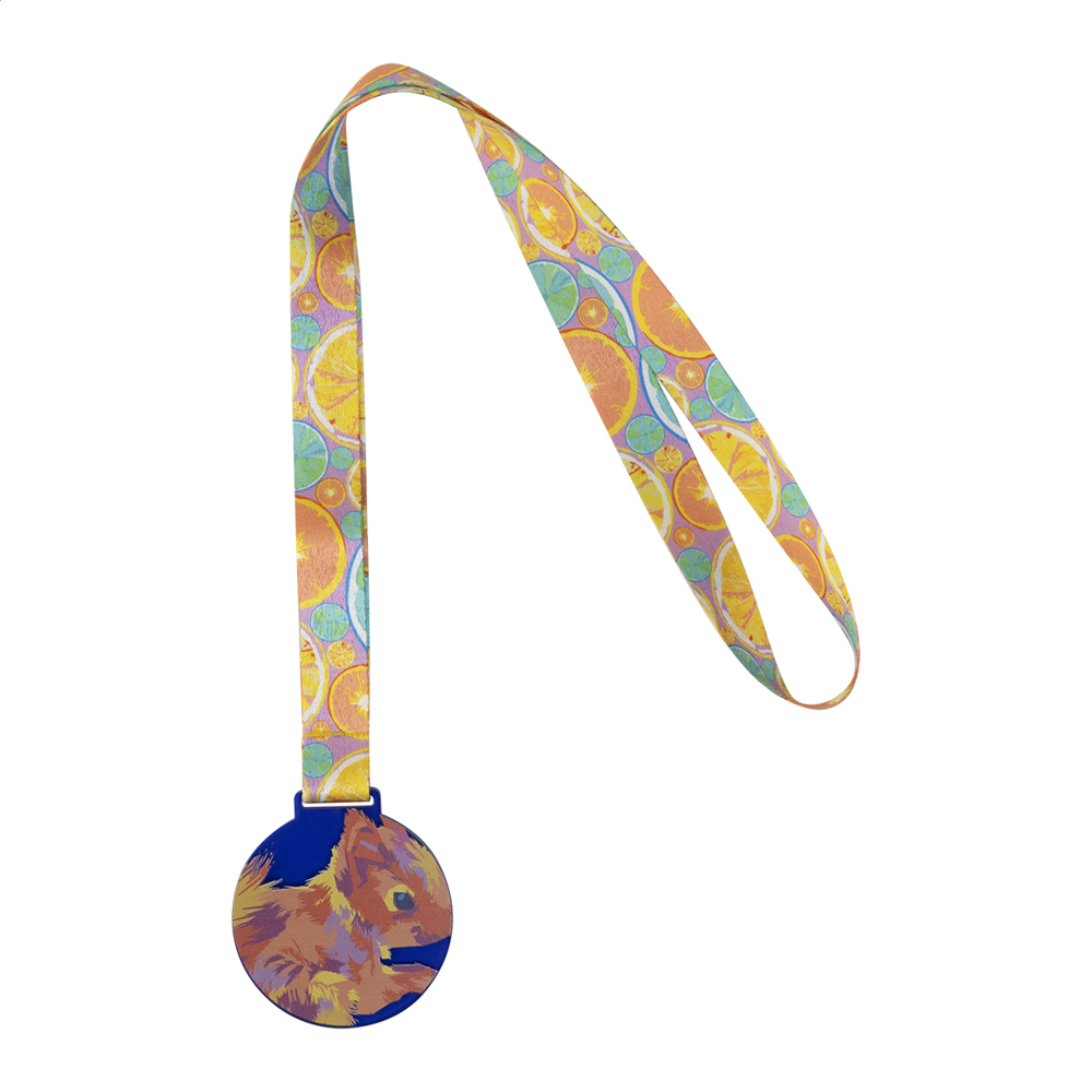 Subdal Colour - custom made medaille - bedrukt of onbedrukt verkrijgbaar - Transparant Blauw