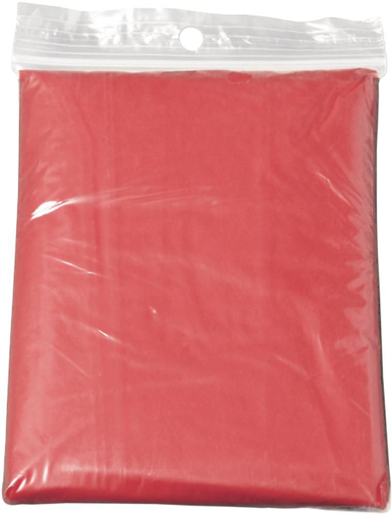 PE poncho Pablo - met logo of onbedrukt bestellen - rood