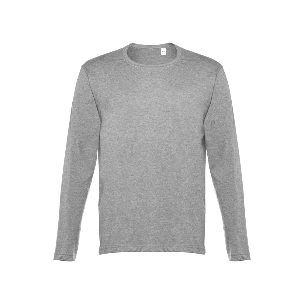 THC BUCHAREST. T-shirt met lange mouwen voor mannen - met logo of onbedrukt bestellen - Heide licht grijs