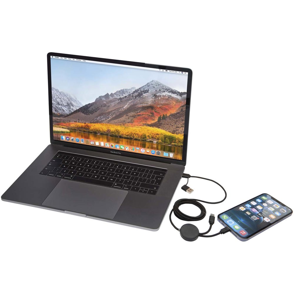 Citala 5-in-1 150 cm datasynchronisatie- en 27 W snellaadkabel van gerecycled plastic