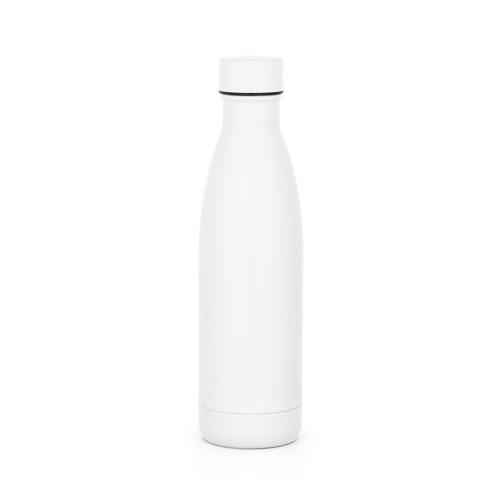 BUFFON. 500 mL roestvrij stalen thermosfles - met logo of onbedrukt bestellen - Wit