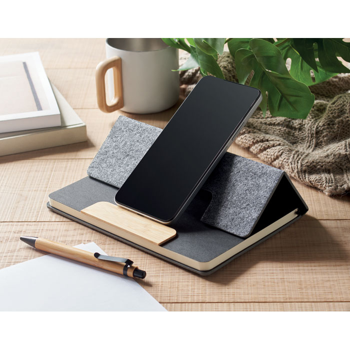 NOTEMIX - Set notitieblok telefoonhouder