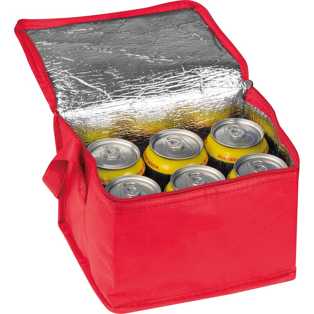 Koeltas non-woven - voor bedrijven en relatiegeschenken - Rood