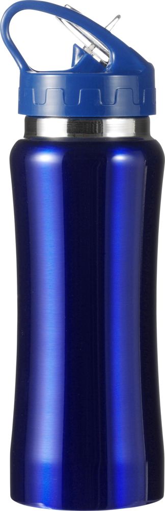 RVS fles Serena - bedrukt of onbedrukt verkrijgbaar - blauw