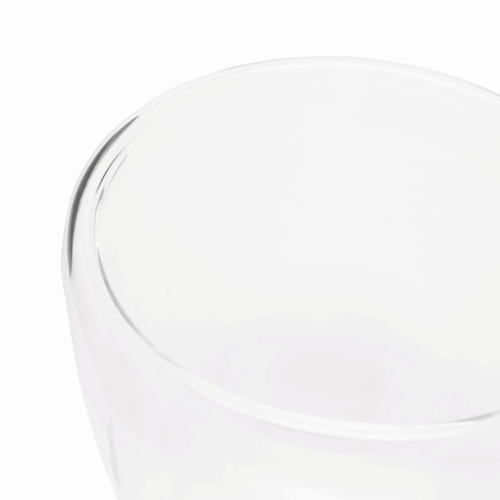 BAMBOO ART S - Dubbelwandig glas, inhoud ca. 250 ml. - voor bedrijven en relatiegeschenken