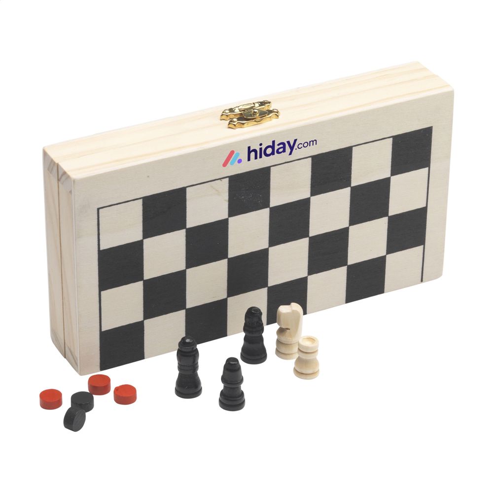 CheckMate Game Box 3-in-1 spel - kopen of bedrukken