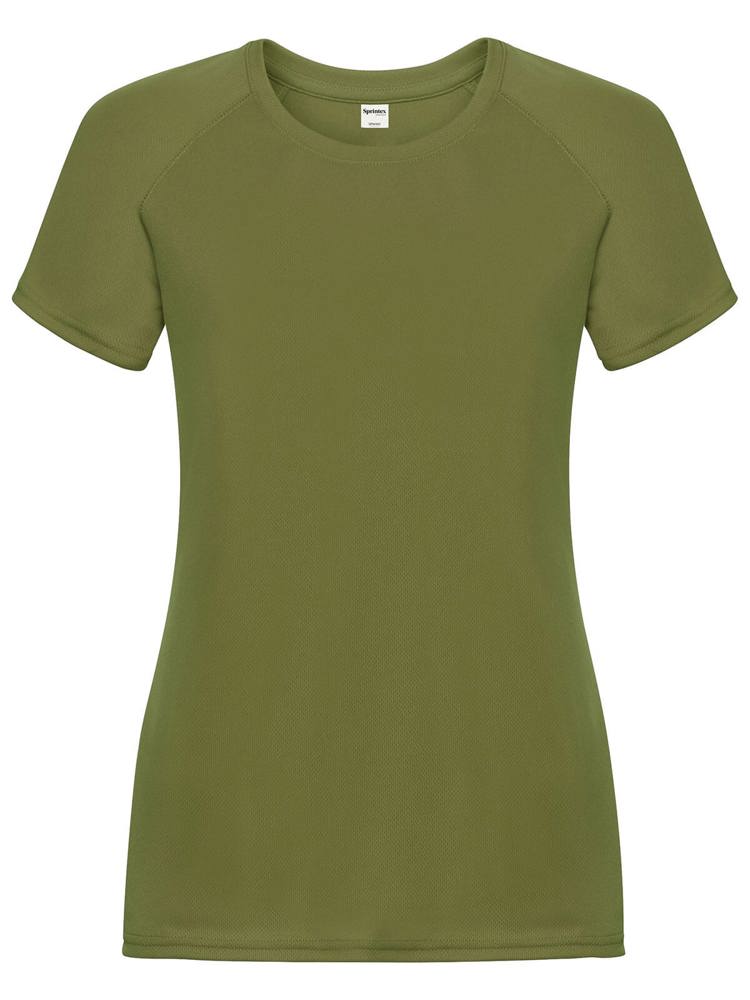 SP Run dames sportshirt, 140 g/m² - kopen of bedrukken - Olijfgroen