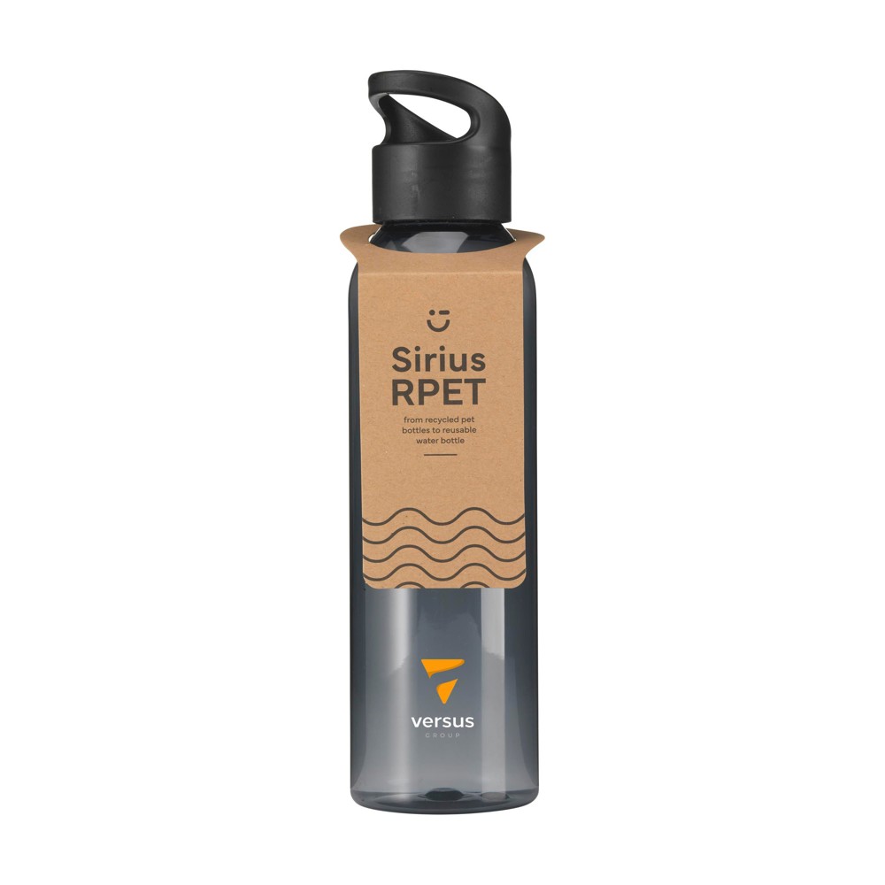 Sirius GRS RPET 650 ml - zwart/zwart (± PMS Black)