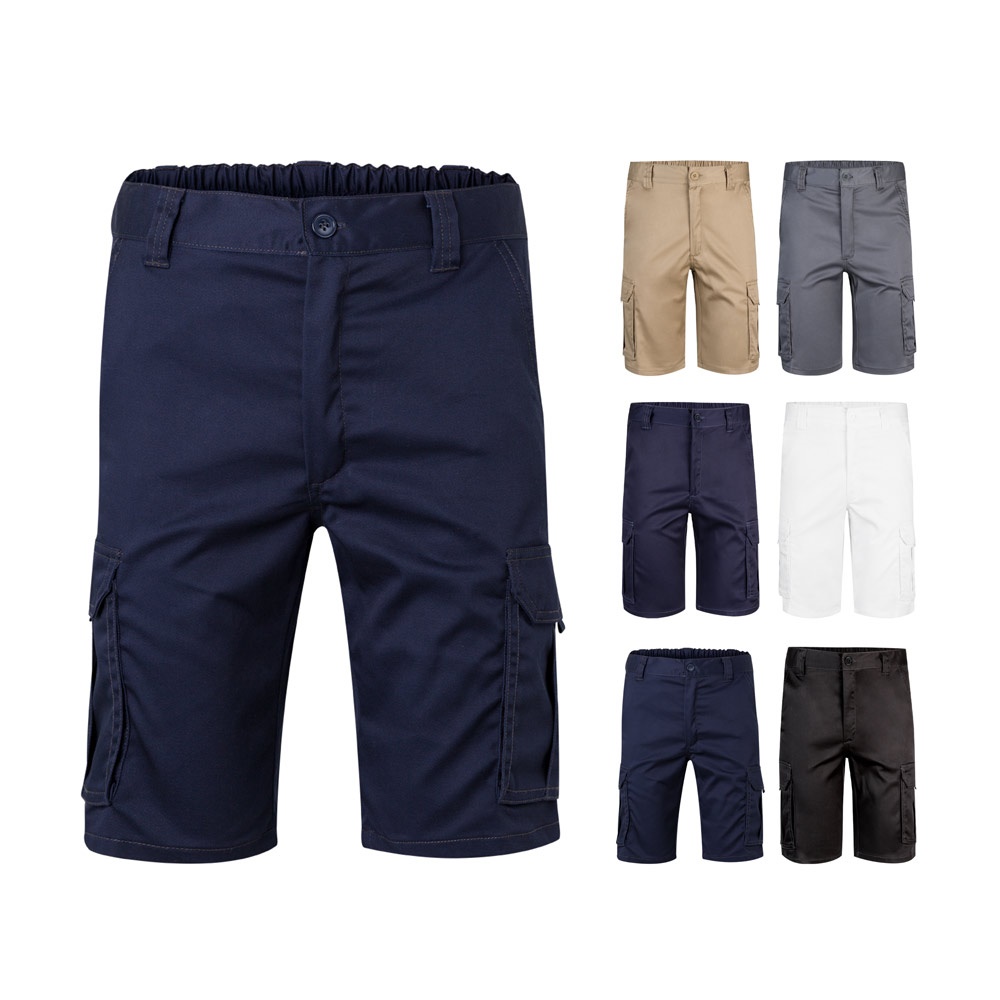 VL HEBE. Stretch bermuda met meerdere zakken (240g/m²), van katoen (46%), EME (38%) en polyester (16%)