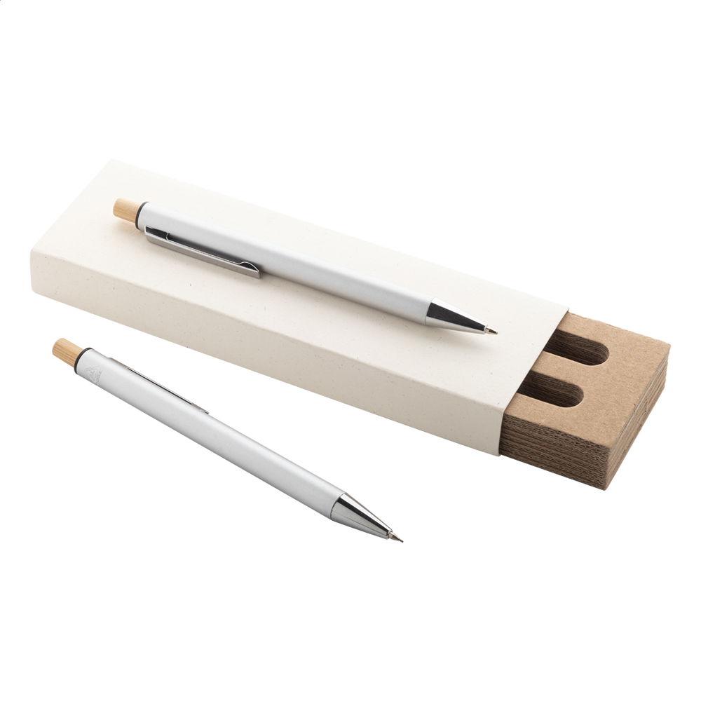 Ralbo - pennenset - voor bedrijven en relatiegeschenken - zilver