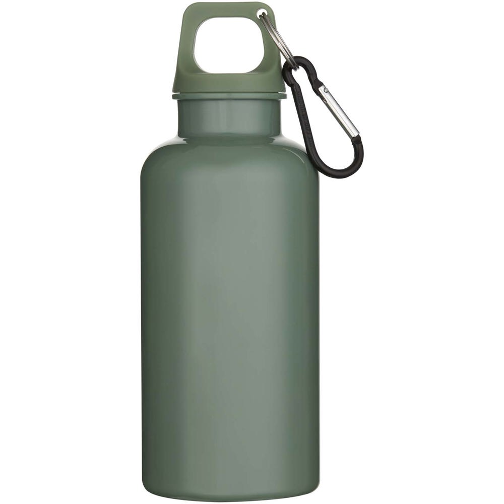 Oregon 400 ml effen waterfles van RCS gecertificeerd gerecycled plastic met karabijnhaak 