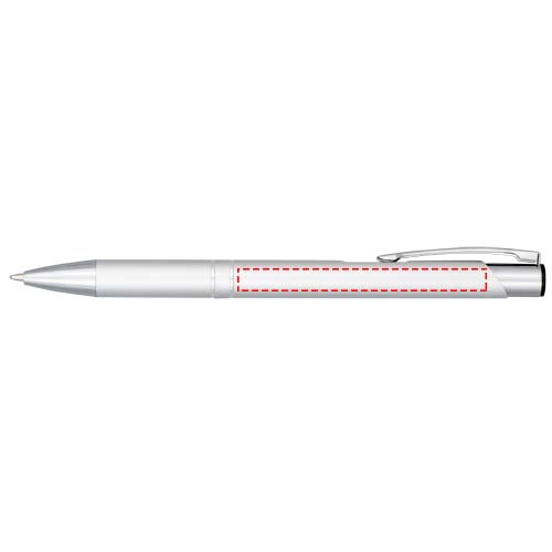 Moneta geanodiseerde aluminium balpen met klikmechanisme (zwarte inkt)